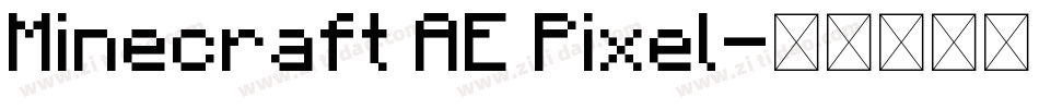 Minecraft AE Pixel字体转换